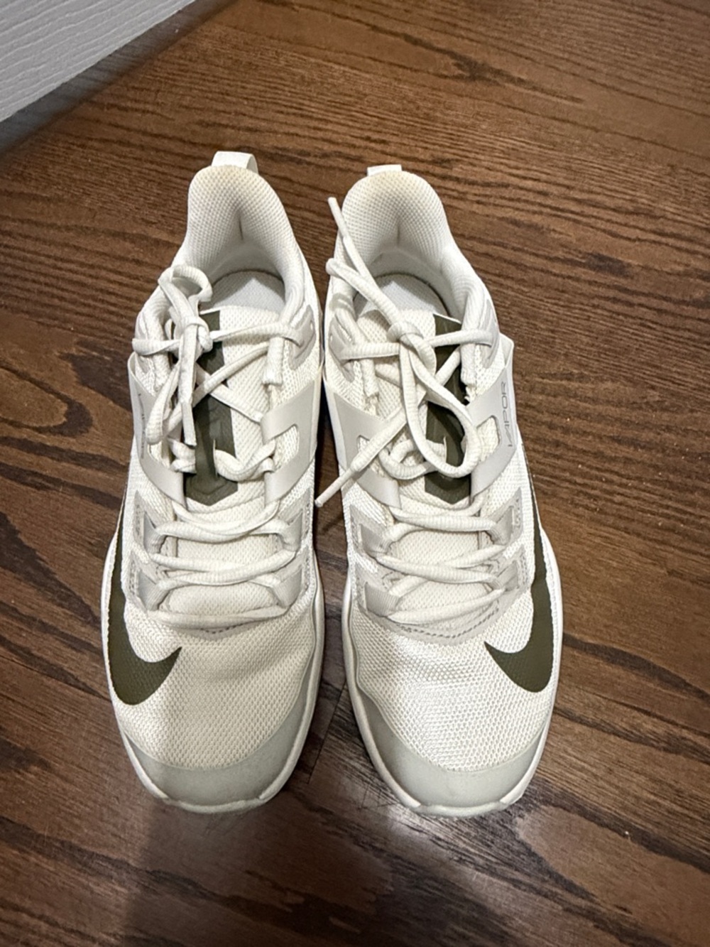 Nike Vapor Women’s Court/Athletic Sneakers with Olive Accent